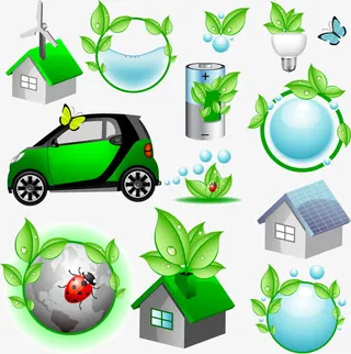 矢量图绿色健康免抠