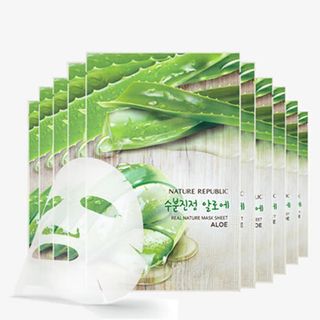 实物自然乐园高大上面膜套装促销免抠