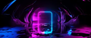 炫彩蓝洋红对比背景图高清