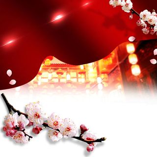 大气红色喜庆中国年背景高清