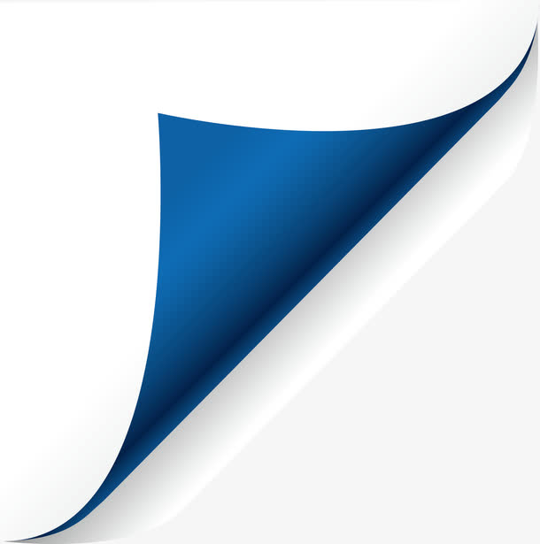 卡通卷角元素免抠