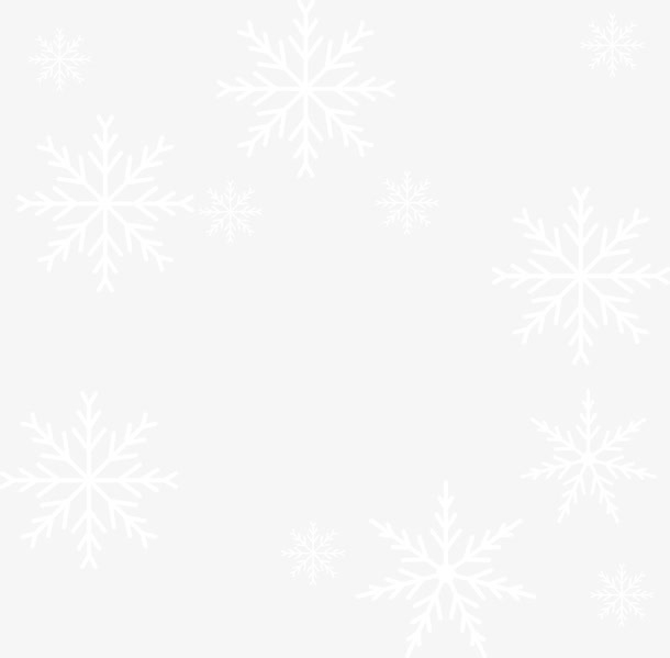 白色雪花漂浮素材免抠
