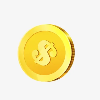 金币钱硬币装饰元免抠