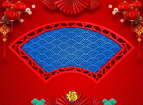 红色庆典节日背景