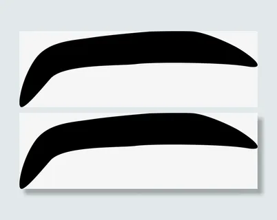 粗眉毛笔刷素材图免抠