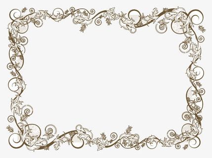 曲线欧美画框免抠