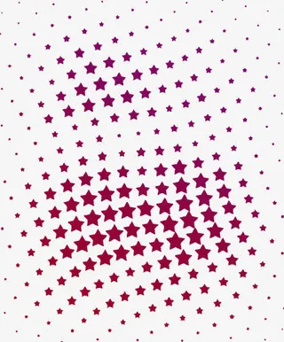 红色五角星漂浮免抠