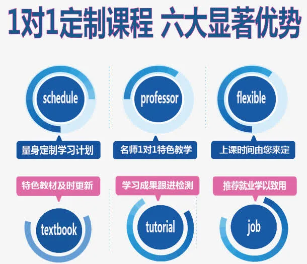 一对一定制课程优势图标免抠
