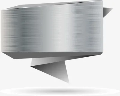 银色金属标志免抠