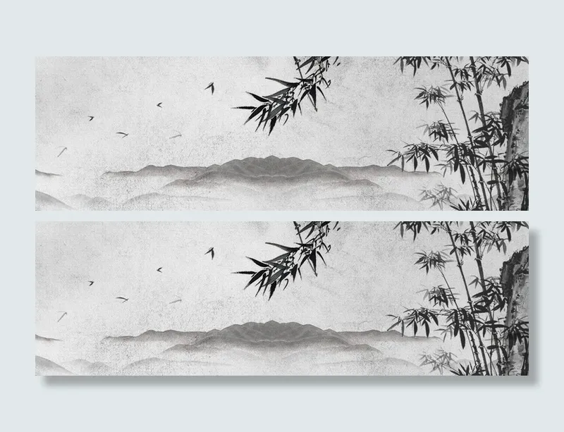 中国风水墨山水画高清