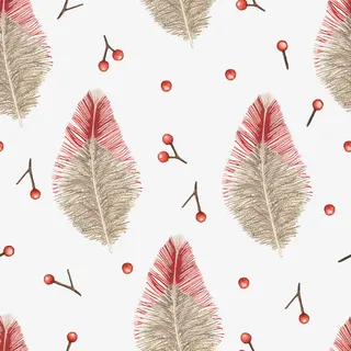 红色羽毛底纹免抠