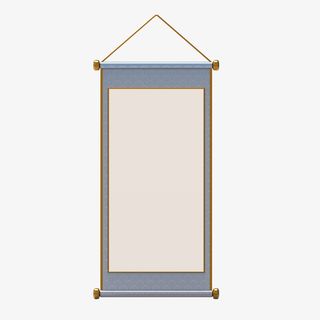 国潮中国风卷轴装饰边框免抠