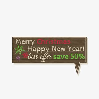 折扣标签 圣诞快乐 促销标签  雪免抠