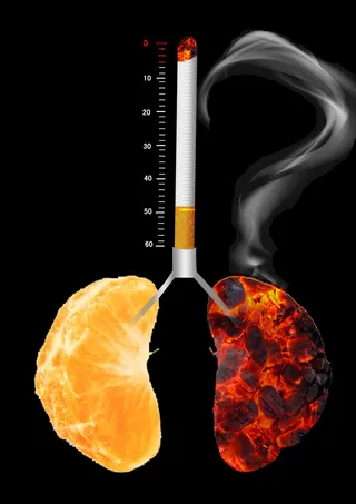 吸烟有害健康戒烟公益广告海报背景素材高清