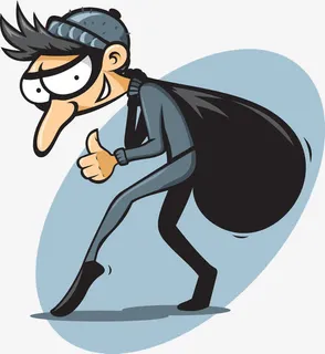 行窃蒙面人免抠