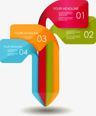 商务信息图表示意图免抠
