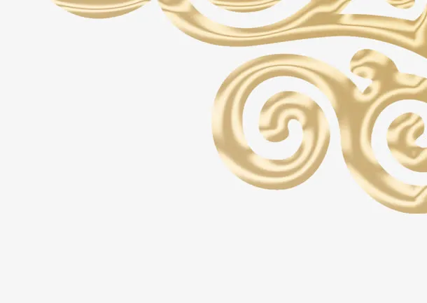 金色纹理边框免抠