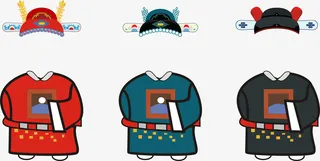 状元榜眼探花服饰免抠