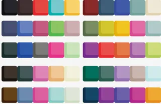 简约CMYK色卡矢量图免抠