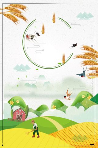五谷杂粮丰收稻米小麦海报背景高清