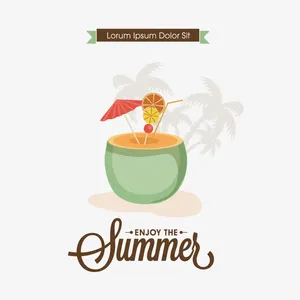 summer小清新沙滩元素免抠