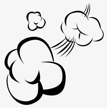 手绘创意气流气体艺术免抠