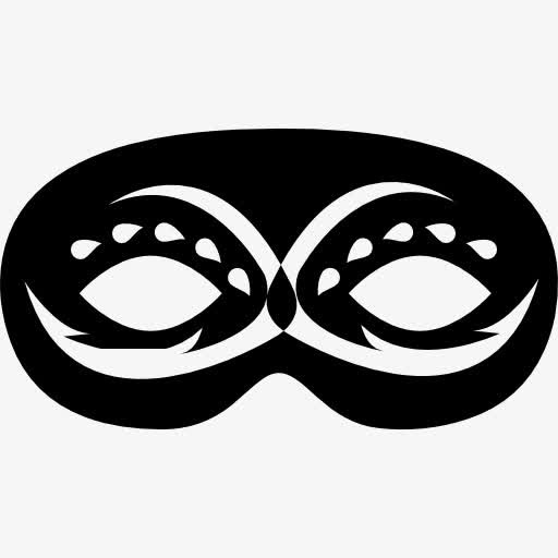狂欢节面具的眼睛图标免抠