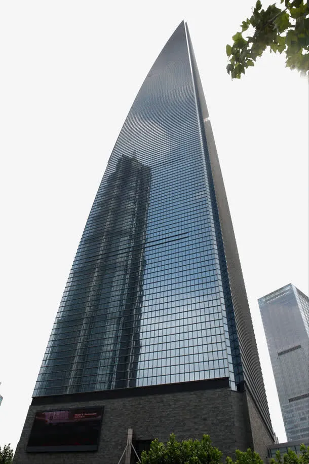 立体建筑上海世界金融浦东PNG免抠