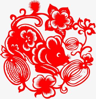 中国年鼠年大街免抠