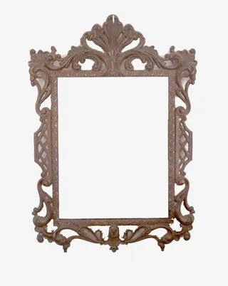 欧式古典金属花纹边框图案免抠