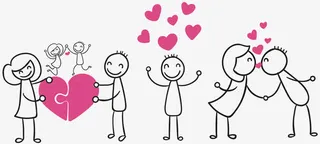 情人节漫画人物免抠