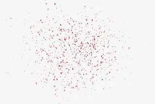 红色粒子效果元素免抠