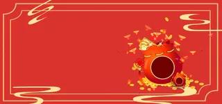 红包简约红色背景高清