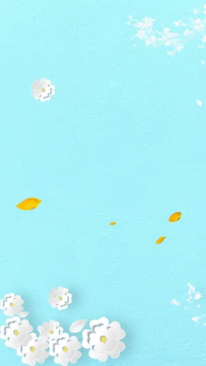 创意蓝色极简简约简洁花瓣高清
