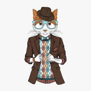 戴眼镜的狐狸免抠