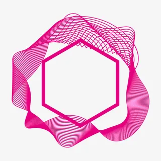 红色动感线条矢量图免抠