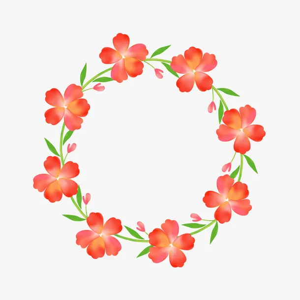 春天花环免抠