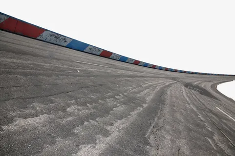 手绘跑道弯道免抠