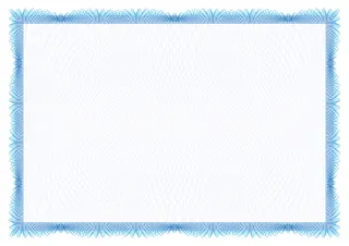 蓝色花边底纹矢量证书背景高清