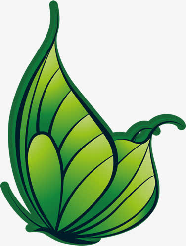 春季绿色文艺设计蝴蝶免抠