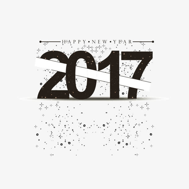 矢量新年气泡金片字体免抠