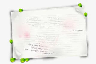 朦胧文字的试卷，学习，纸张免抠