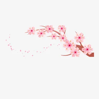矢量樱花免抠