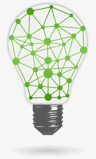 绿色清新PPT元素免抠