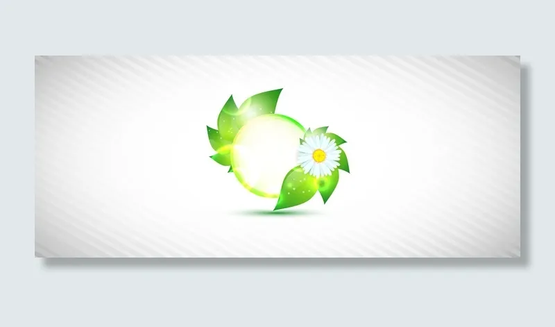 花卉文本框灰色斜条渐变背景高清