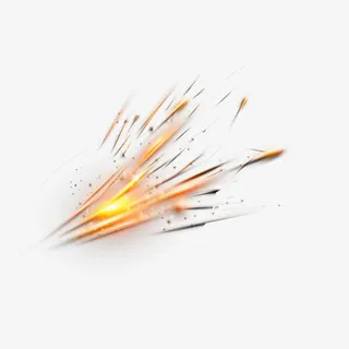 金色流星划过免抠