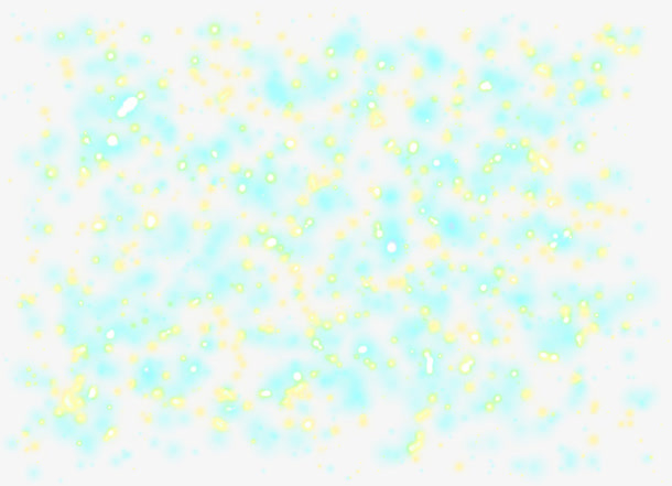 蓝色的雪花光效效果免抠
