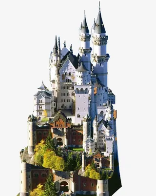 建筑物装饰免抠