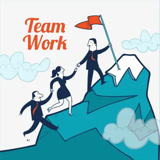 企业文化团队协作免抠