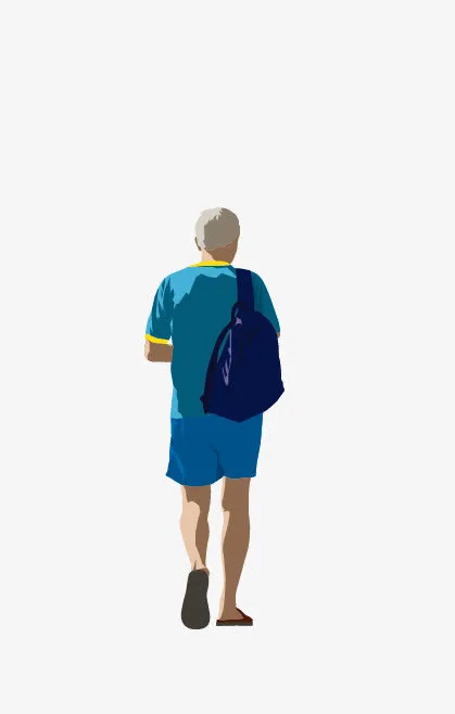 男性背影免抠